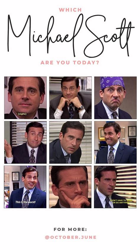 Which Michael Scott Are You Today Instagram Story Template From