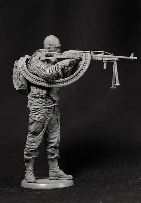 Unpainted Kit 116 120mm Russian Soldier In Modern 120mm Figure