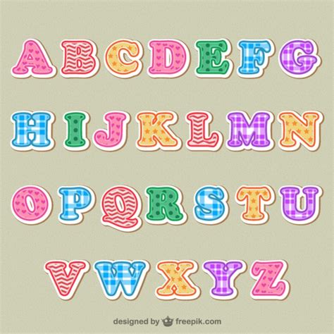 76,000+ vectors, stock photos & psd files. Colorful alphabet letters | Free Vector