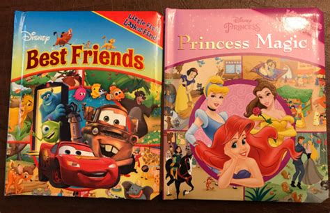2 Disney First Look And Find Board Books Princess Magic And Best