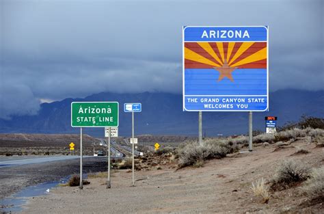 Arizona The Grand Canyon State Welcomes You The Border Flickr