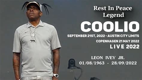 Coolio Live 2022 Gangstas Paradise Rest In Peace Legend Youtube
