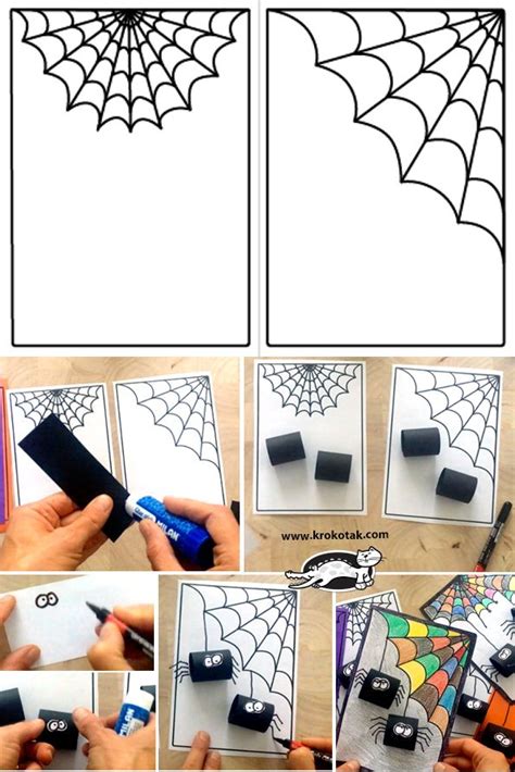 Krokotak Halloween Spider Halloween Art Projects Halloween School