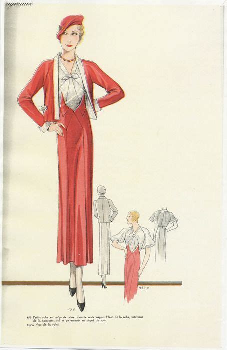 Fashions From The Past — Shewhoworshipscarlin Fashion Plate 1930s