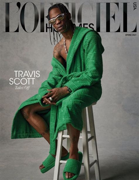 Spotted Travis Scott Covers Lofficiel Usa Magazine In Bottega Veneta
