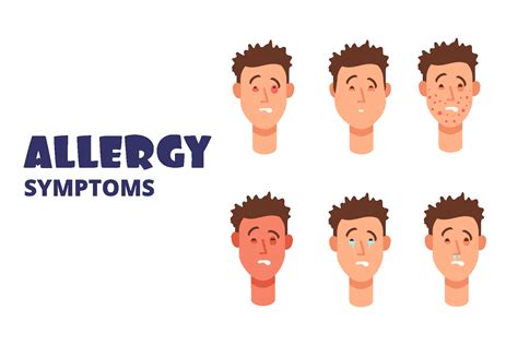 Premium Allergy Symptoms Illustration Pack From People Illustrations
