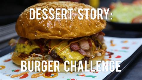 Eating Competition 5 Minute Dessert Story Epic Burger Challenge Youtube
