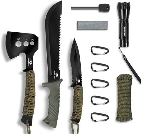 Buy Mossy Oak Axe And Fixed Blade Knife With Sheath One Piece Camping