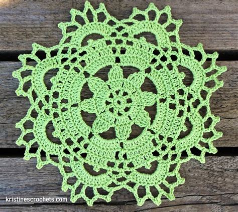 Kristinescrochets Spring Inspired Lace Doily Free Crochet Pattern