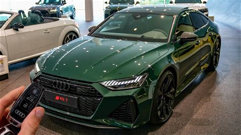 2022 Audi Rs7 Sportback In Goodwood Green Pearl Effect 600hp Sound
