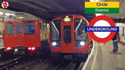 District Line D Stock And Circle Line S Stock At Monument Youtube