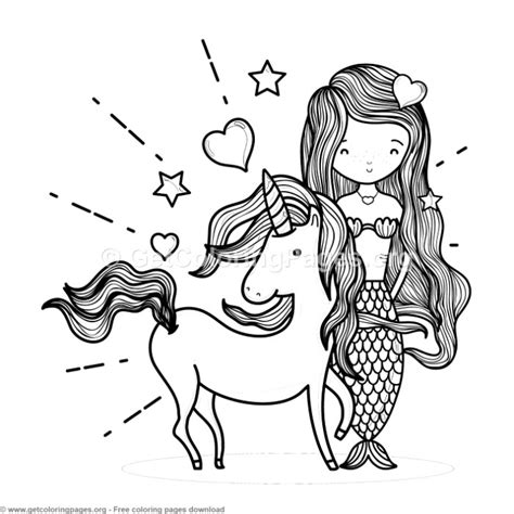Mermaid coloring pages also teaches your kids a lot about coloring as they try to keep the colors within the borders of the pictures. Lovely Mermaid and Unicorn Coloring Pages ...