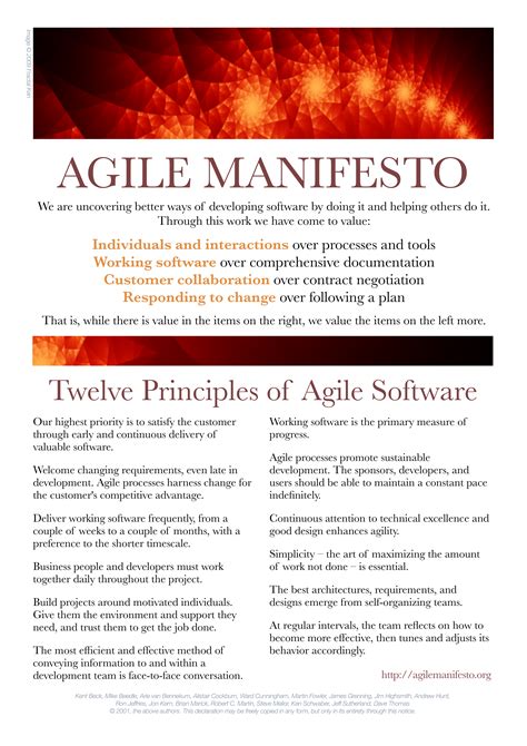 Agile Manifesto Poster Richdme