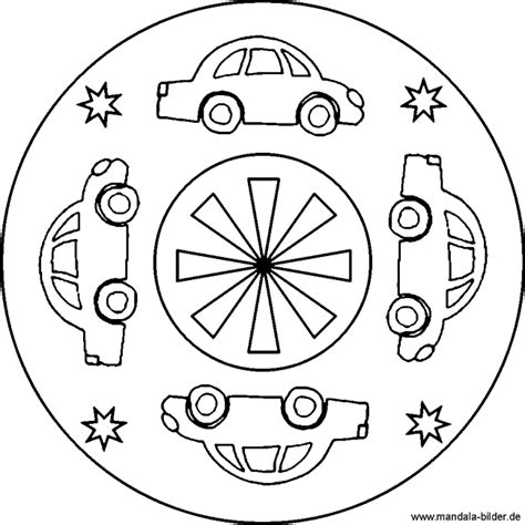 Malvorlagen cars zum ausdrucken jung. Mandala Auto - Malvorlagen für Kinder