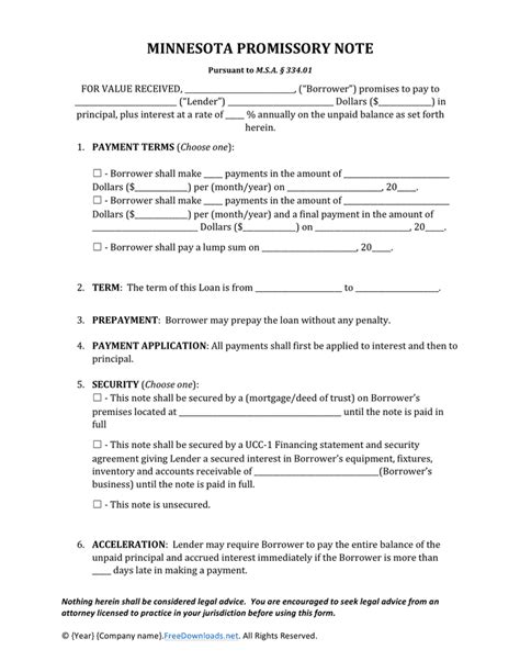 Promissory Note Template Download Free Documents For Pdf Word And Excel