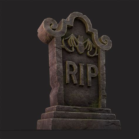 RIP Gravestone - 3D Model by Get Dead Entertainment