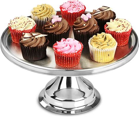 Stainless Steel Cake Stands 12inch Case Of 24 Bar