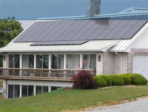 Standing Seam Metal Roof With Solar Panels