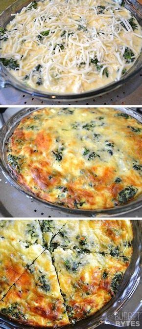 In a small bowl, using a fork beat the eggs for 1 minute. Spinach Mushroom and Feta Crustless Quiche - Budget Bytes ...