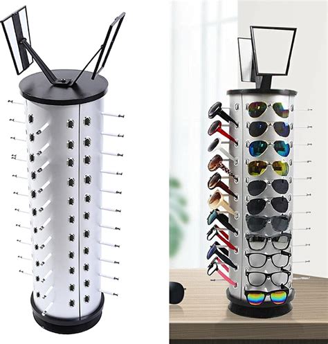 Buy Display 44 Pcs Glasses Sunglass Display Stand With Mirror 360