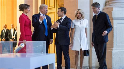 trump in france tells brigitte macron ‘you re in such good shape the new york times
