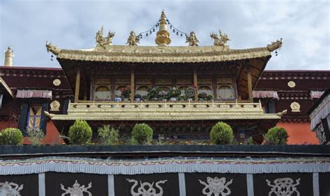 Details Of The Jokhang Temple In Lhasa Tibet It Is One Of The Famous