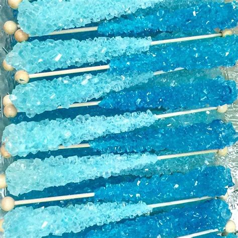 Blue Rock Candy Sticks From Miami Candies Sweets And Snacks Miami