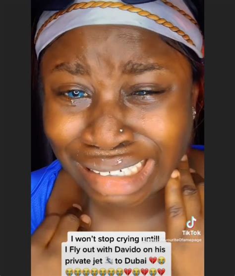 Slay Queen In Tears As She Begs Davido To Fly Her To Dubai Photos