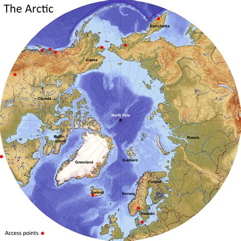 Arctic And Antarctic Map Map Of Campus