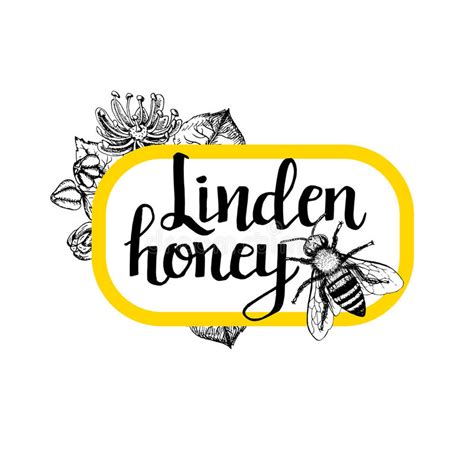 Package For Honey Bee Black And White Graphic Vintage