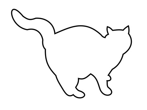 Cat Outline Clipart Free Download