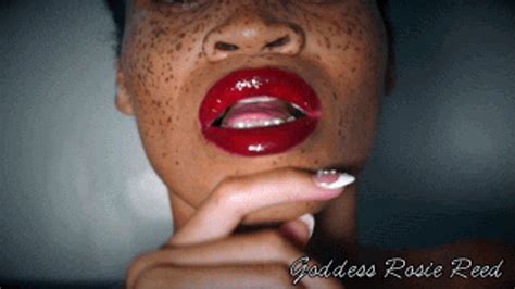 Ruin Your Orgasm For Glossy Red Lips Red Lipstick Fetish Featuring