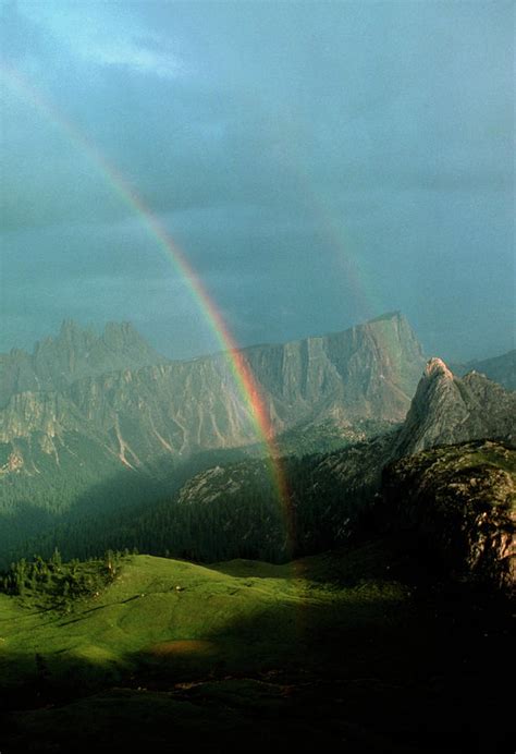 Rainbow Over Mountains Photograph By Klaus Guldbrandsenscience Photo