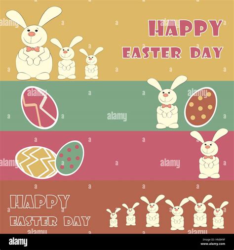vector happy easter easter bunny stock vector image and art alamy