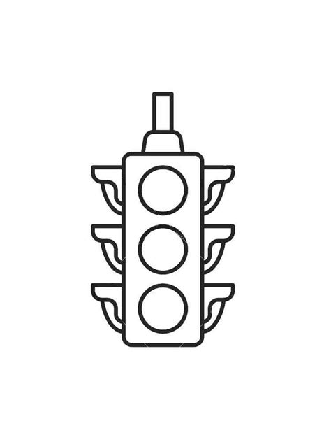 Traffic Light Coloring Pages