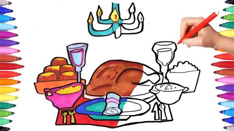 Get it as soon as mon, mar 29. How to Draw Set Table with Turkey for Thanksgiving | Food ...