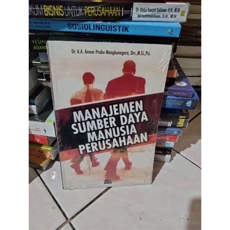 jual manajemen sumber daya manusia perusahaan by anwar prabu mangkunegara shopee indonesia