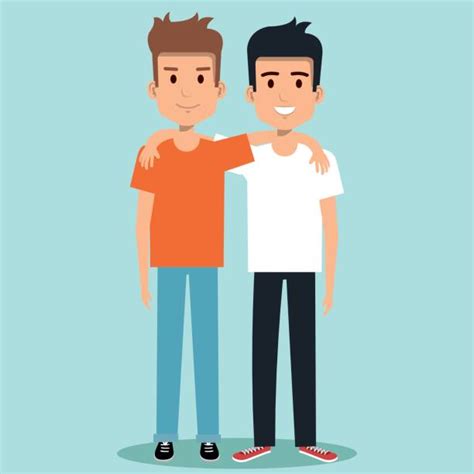 Royalty Free Two Brothers Clip Art Vector Images And Illustrations Istock