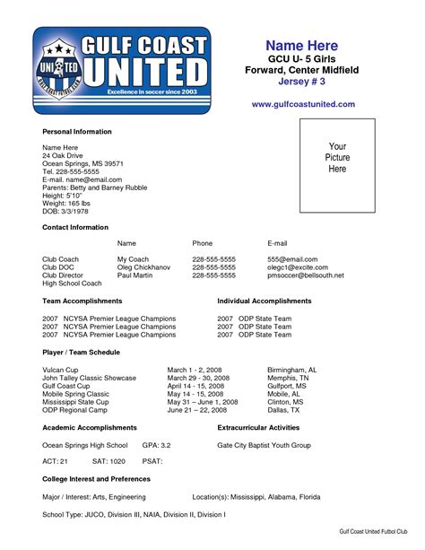 Use this form to coach your employees back on to an effective while this simple employee coaching template can be used as a one time event to easily improve someone's. Sample Soccer Resume | College info, College sports