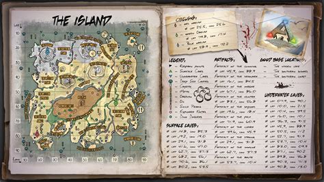 The Island Map For Ark Survival Evolved By Elderwraith On Deviantart