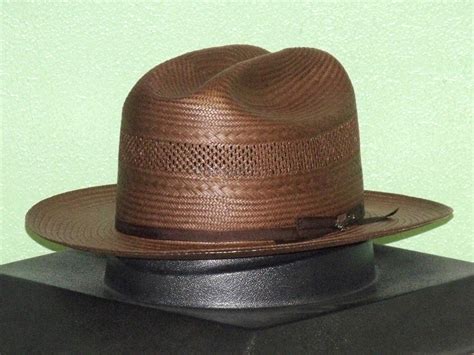 Stetson Shantung Straw Vented Open Road Western Hat One 2 Mini Ranch