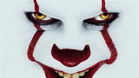 Bill Skarsgård clown It movie pennywise horror movies face villain K wallpaper