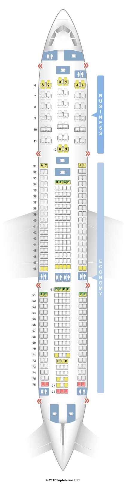 Seatguru Seat Map China Eastern Airbus A330 300 333