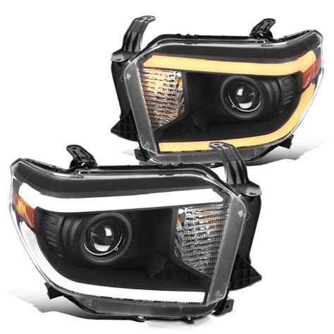 2014 2021 Toyota Tundra Projector Headlight W Led Drl W Sequential