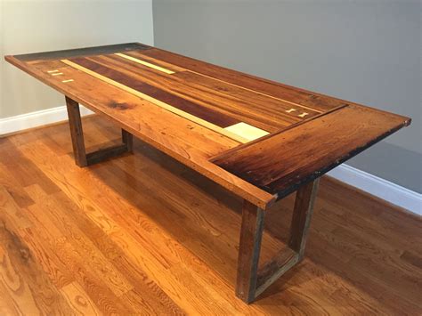 Hand Made Dining Room Table With Reclaimed Wood By Michael Xander Custommade Com