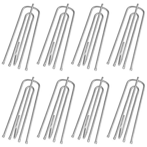 Stainless Steel Curtain Pleater Tape Hooks 30 Pack Traverse Pleater 4