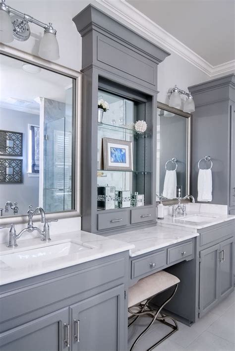 30 Most Outstanding Bathroom Vanity With Makeup Counter Ideas