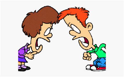 Brother And Sister Fighting Cartoon Free Transparent Clipart Clipartkey