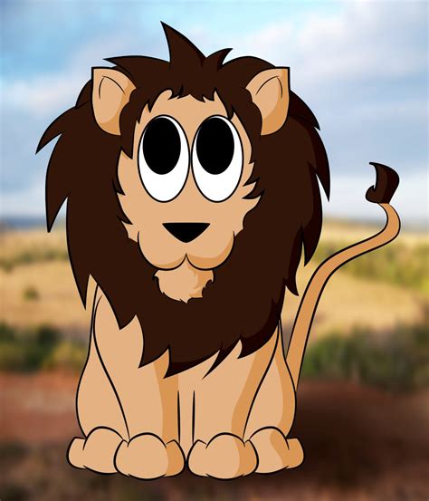 Cartoon Lion Draw How To Draw A Cute Lion Doodle Char