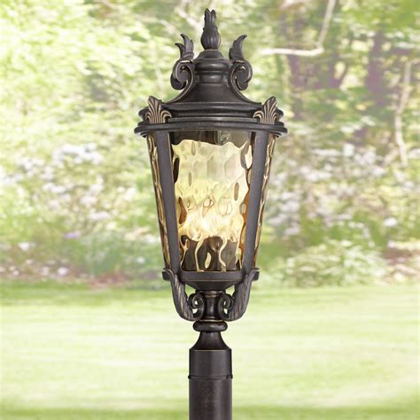 The use of led bulbs in cove. John Timberland Traditional Outdoor Post Light Fixture ...